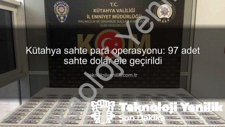 Kütahya sahte para operasyonu: 97 adet sahte dolar ele geçirildi
