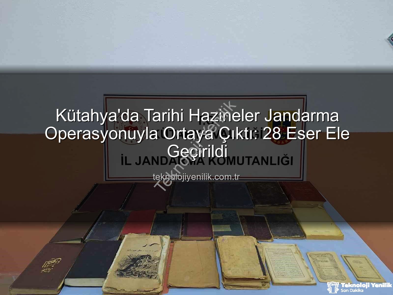 tarihi eser - Kütahya'da Tarihi Hazineler Jandarma Operasyonuyla Ortaya Çıktı: 28 Eser Ele Geçirildi