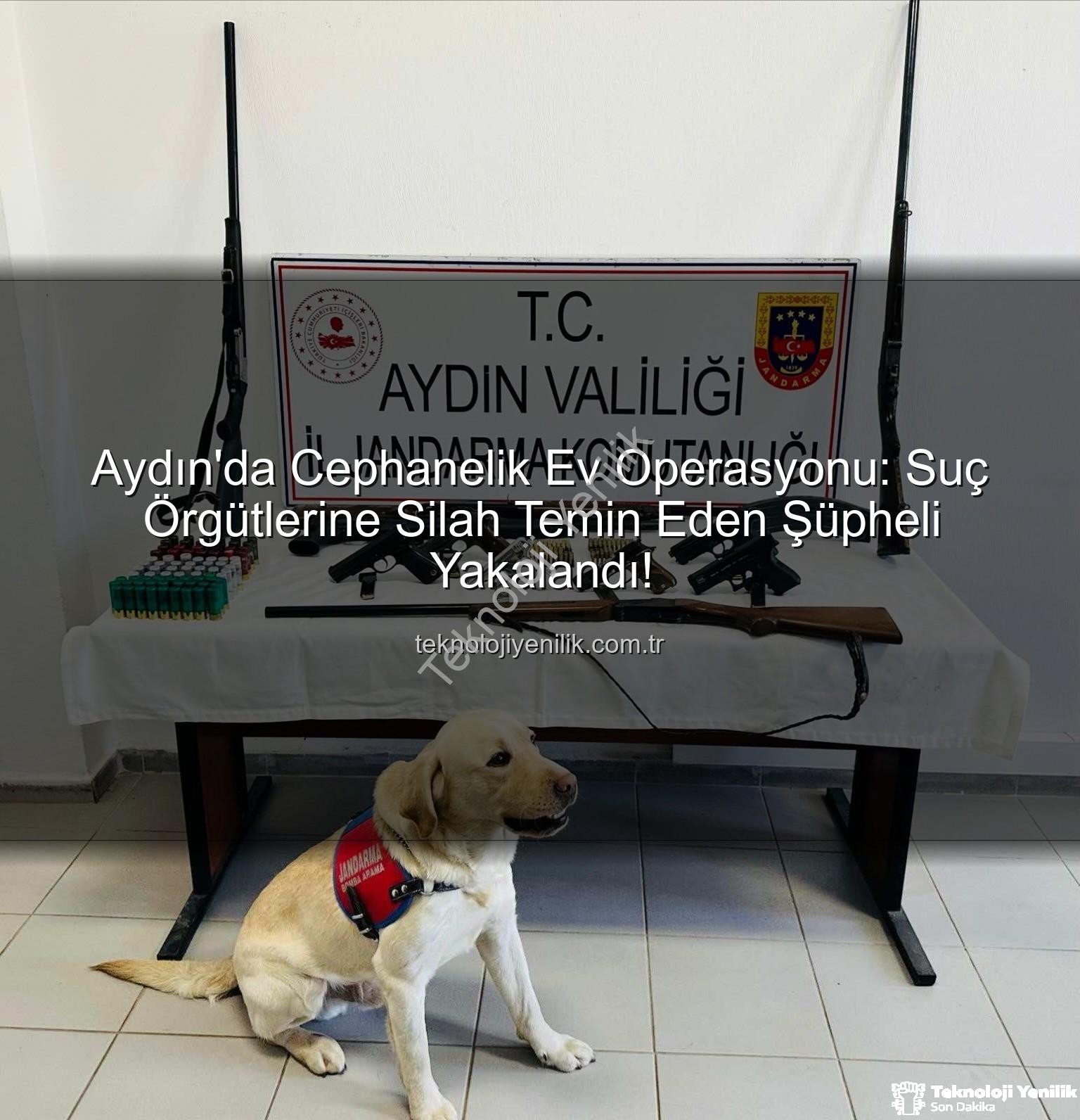 ruhsatsız silah operasyonu - Aydın'da Cephanelik Ev Operasyonu: Suç Örgütlerine Silah Temin Eden Şüpheli Yakalandı!