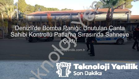 Denizli’de Bomba Paniği: Unutulan Çanta Sahibi Kontrollü Patlama Sırasında Sahneye Çıktı!