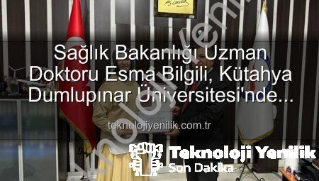 Sağlık Bakanlığı Uzman Doktoru Esma Bilgili, Kütahya Dumlupınar Üniversitesi’nde Öğrencilerle Kariyer Sırlarını Paylaştı